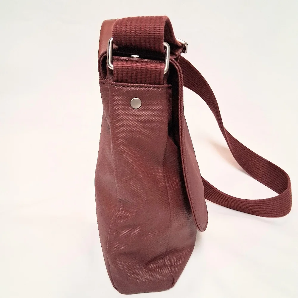 Skagen Burgundy Messenger Crossbody Bag